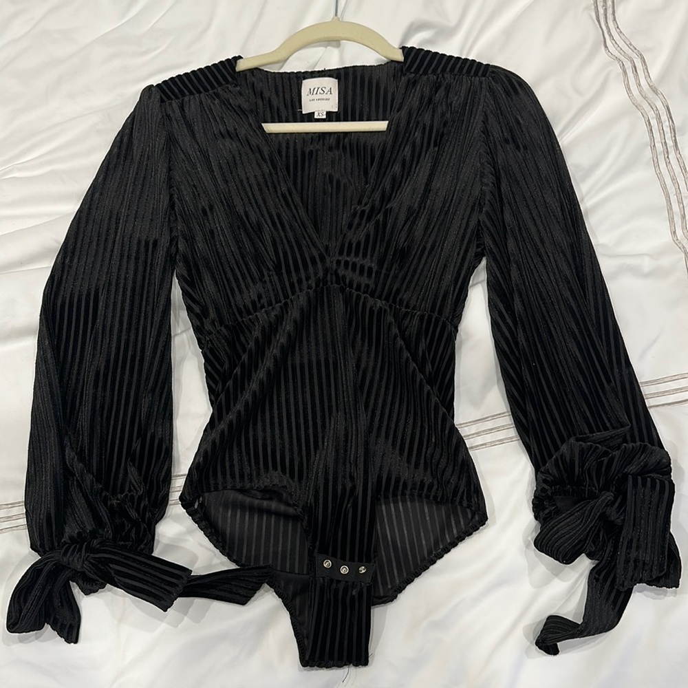 Misa Los Angeles velvet bodysuit - Picture 2 of 5